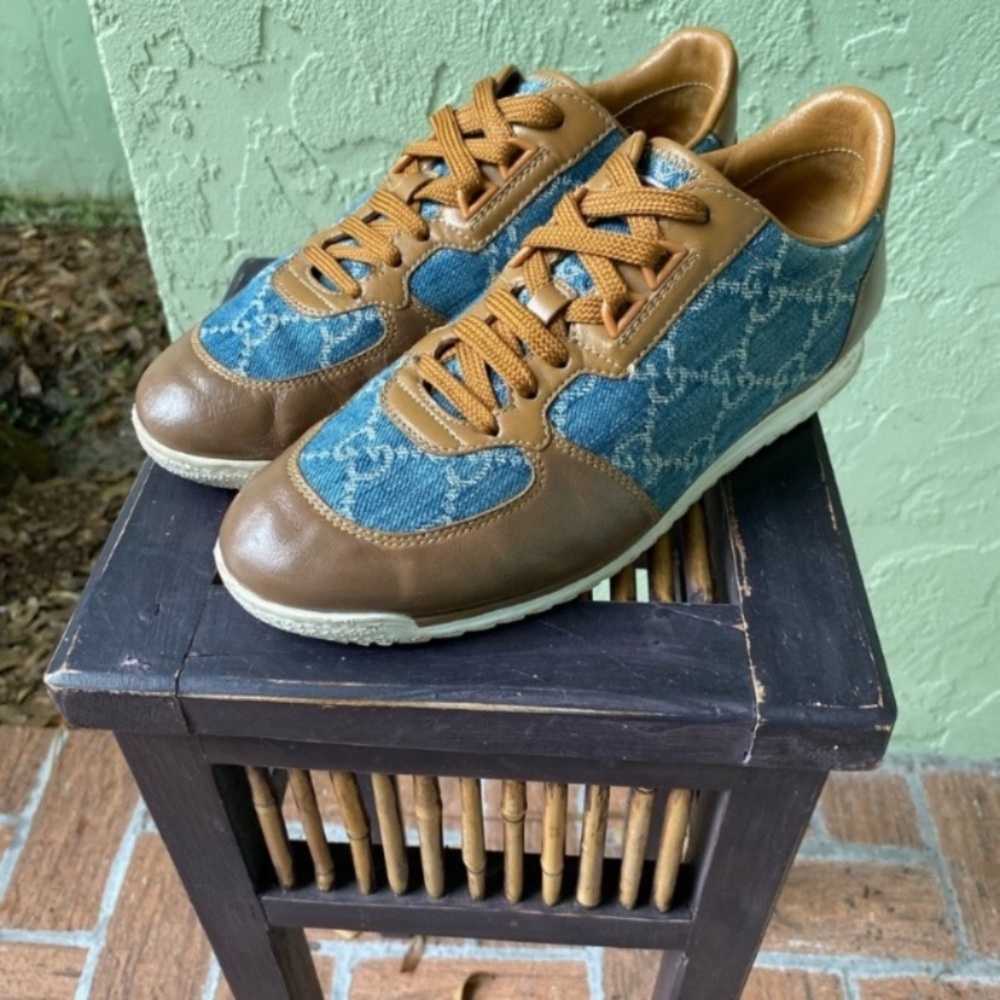 Gucci Tennis Shoes Sneakers 37.5 - Picture 2 of 13